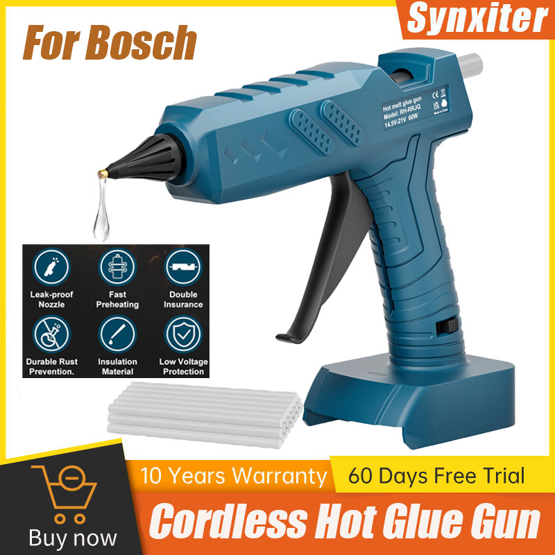 Hot Melt Glue Gun Cordless - Synxiter ไร้สาย Hot Melt กาวปืน 10P