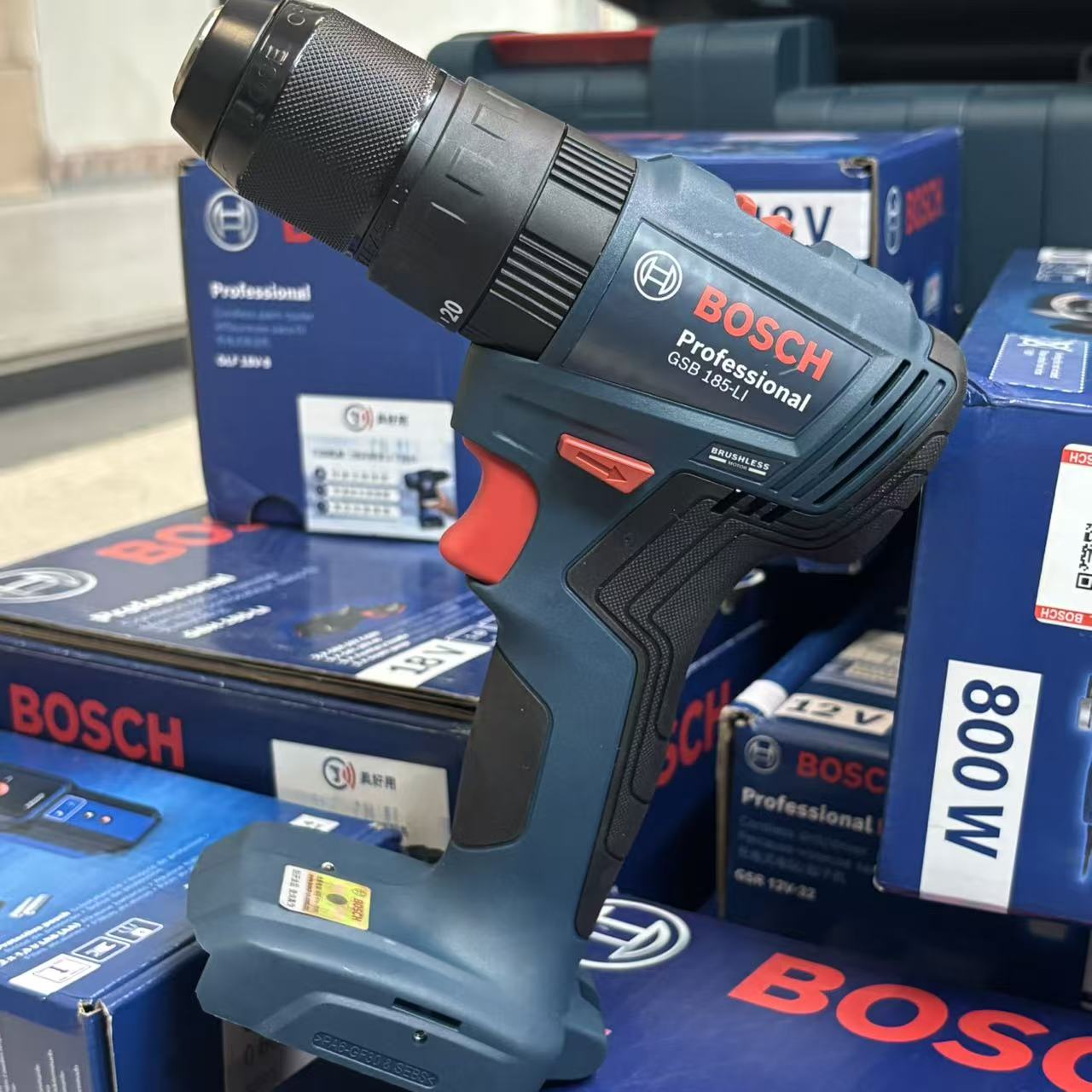 Brushless Cordless Electric Drill 18V - BOSCH GSB 185-LI สว่านกระแทกไร้สายแบบไร้แปรงถ่าน 18V ไขควงไฟฟ้า