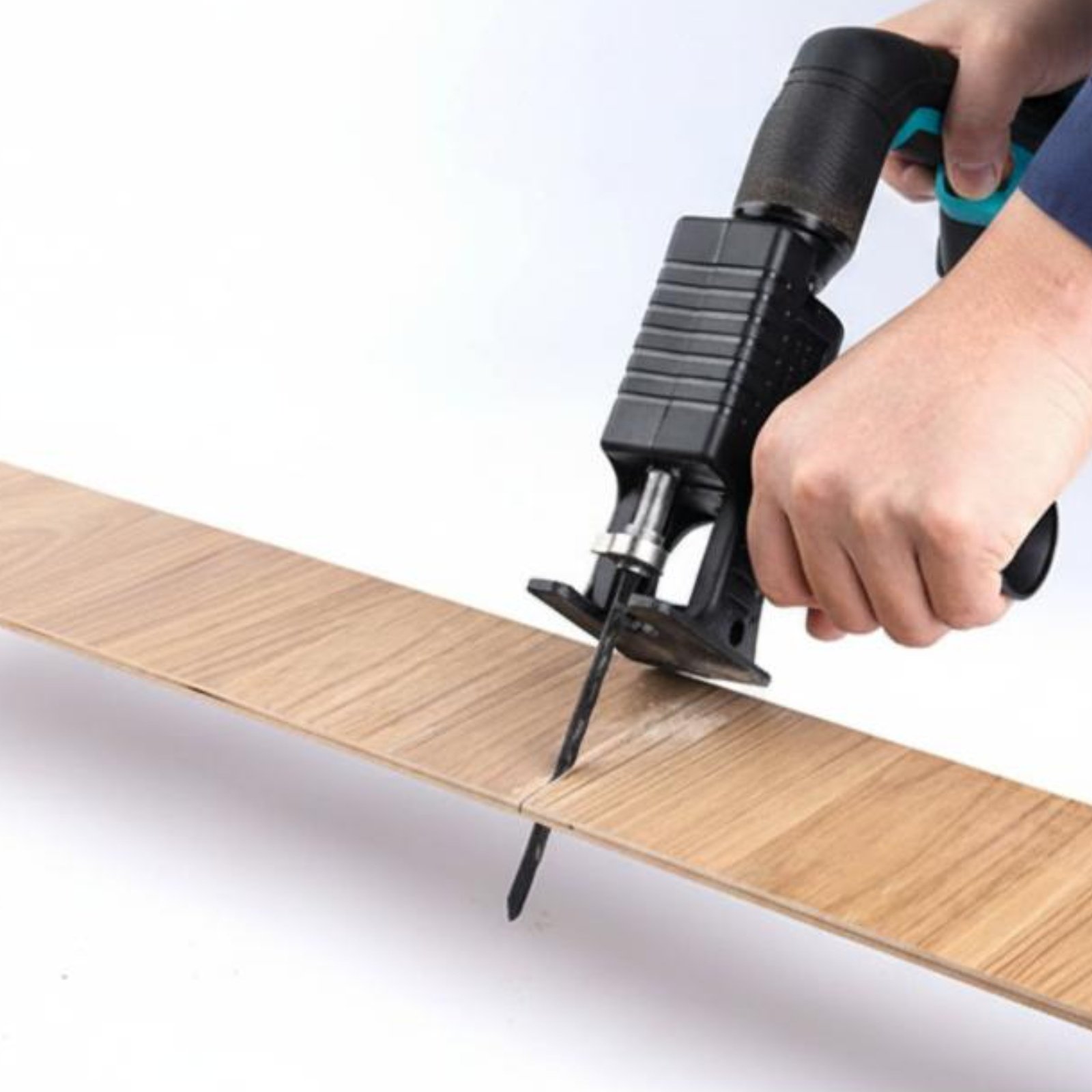 Reciprocating Saw Attachment Drill - อะแดปเตอร์แปลงสว่านเป็นเลื่อยลูกสูบ อุปกรณ์เสริมสำหรับเครื่องมือไฟฟ้า ใช้งานได้ยาวนาน น้ำหนักเบา เหมาะสำหรับงาน DIY