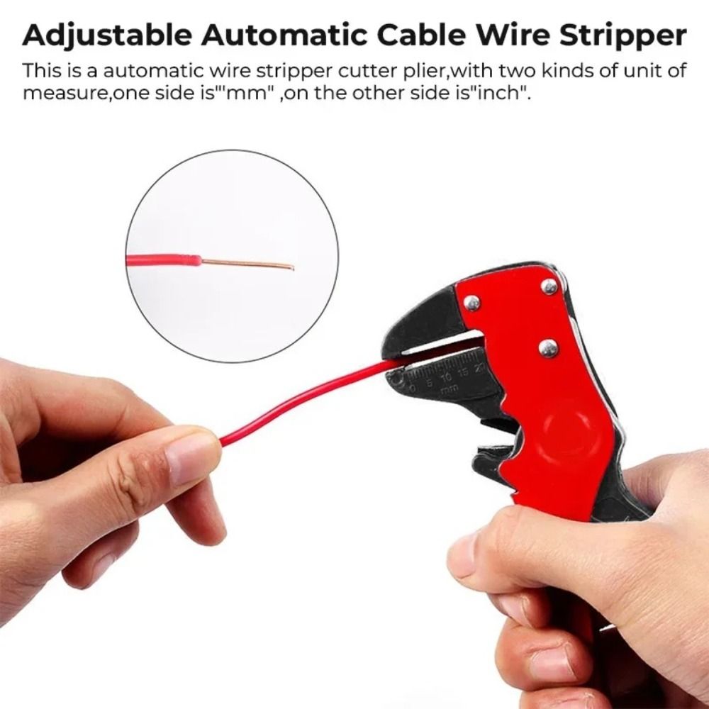 Automatic Wire Stripper Cutter - คีมตัดและปอกสายไฟอเนกประสงค์ 2 in 1 แบบอัตโนมัติ ป้องกันการลื่นไถล