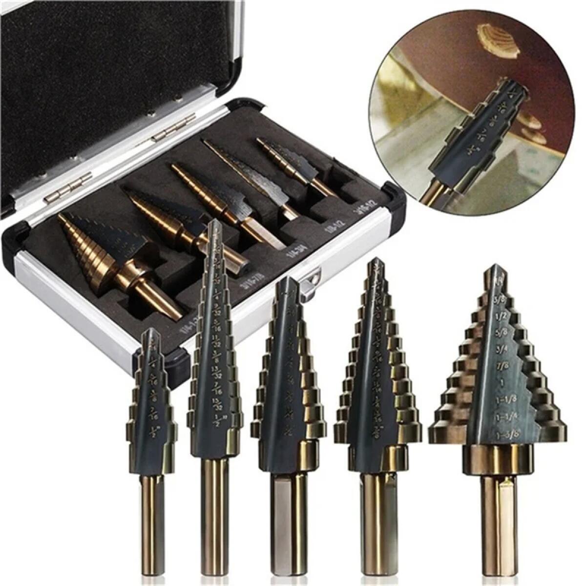 Hardware - ชุดดอกสว่านโคบอลต์ 5 ชิ้น HSS หลายขนาด 50