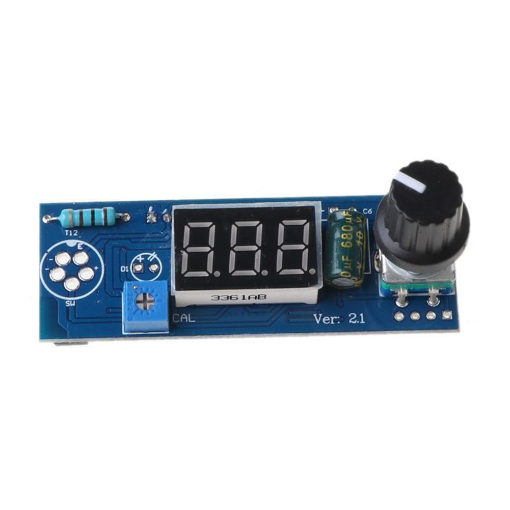 Digital Soldering Station T12 - ชุดควบคุมอุณหภูมิสถานีเครื่องเชื่อมเหล็ก12-24V อุปกรณ์เสริมสำหรับเปลี่ยนบอร์ด PCB T12 1ชุด
