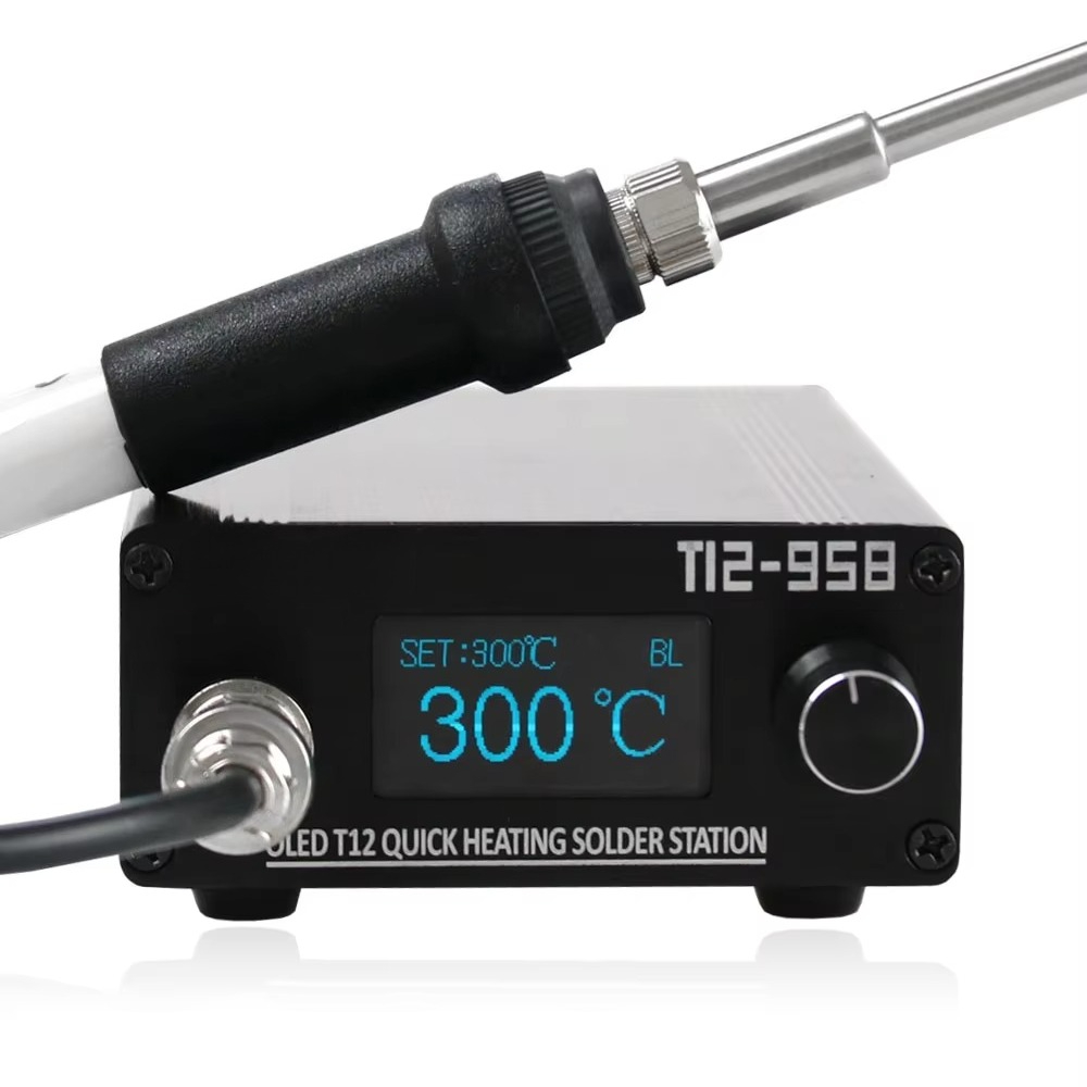 Digital Soldering Station T12 - สถานีบัดกรี STM32 V3.1s T12-958 พร้อมหัวแร้งบัดกรีดิจิตอลขนาด 1.3