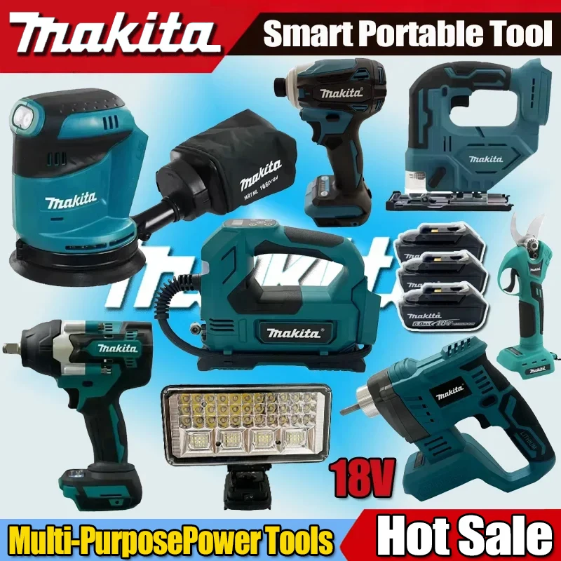 Brushless Angle Grinder Battery Powered - ชุดเครื่องมือไฟฟ้าไร้สาย Makita รุ่นใหม่ ประกอบด้วย สว่านกระแทกไร้แปรงถ่าน เครื่องเจียรไฟฟ้า
