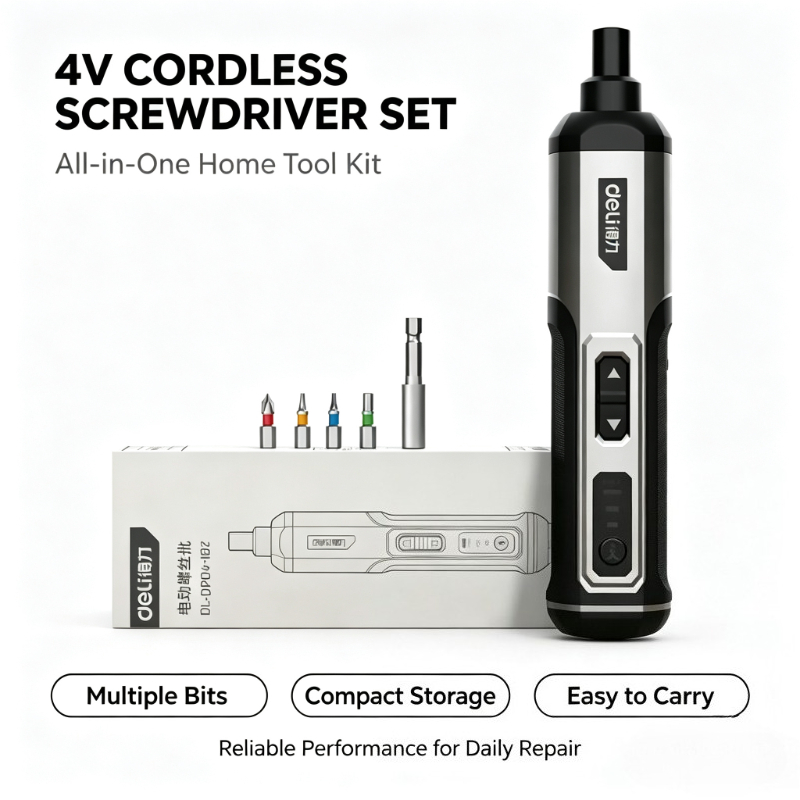 Electric Screwdriver Rechargeable Usb - เดลี่ ชุดไขควงไฟฟ้าไร้สาย 4V 3 ระดับความเร็ว แบตเตอรี่