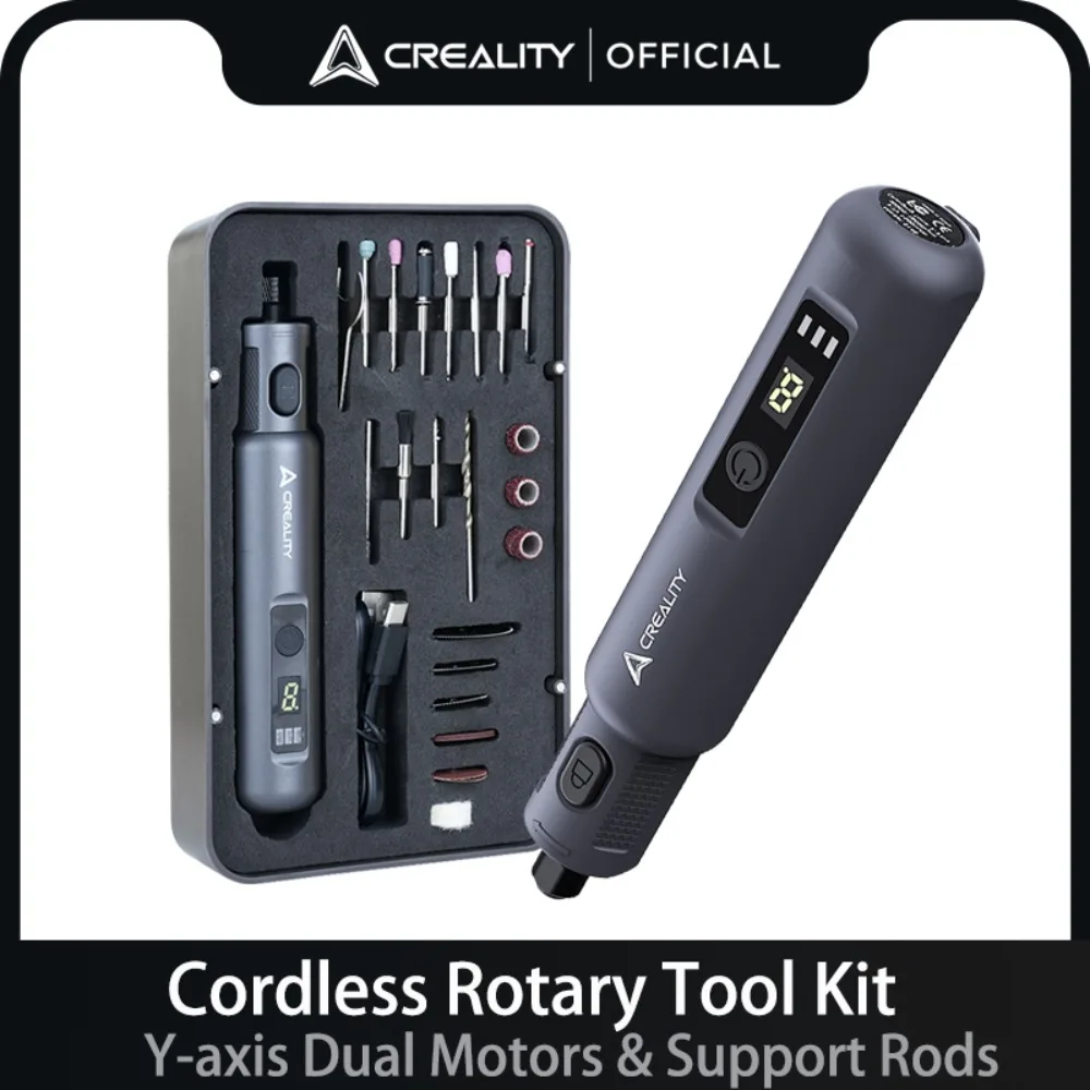 Cordless Rotary Tool Kit Accessories - Creality ชุดเครื่องมือโรตารี่ไร้สาย 6 ความเร็วตัวแปร 3.7V 1500mAh