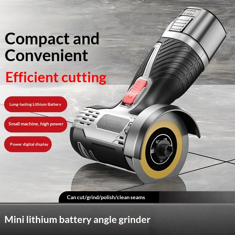 Brushless Angle Grinder Battery Powered - เครื่องเจียรมุมขนาดเล็ก เครื่องมือไฟฟ้า เครื่องเจียรแบตเตอรี่ลิเธียม เครื่องเจียรมัลติฟังก์ชั่น เครื่องตัดขนาดเล็ก เครื่องเจียรมือแบบชาร์จไฟได้