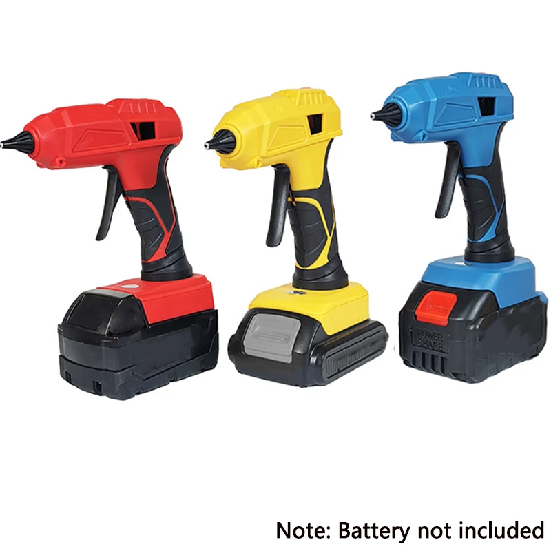 Hot Melt Glue Gun Cordless - ปืนยิงกาวร้อนละลายไร้สาย40W สำหรับ makita/dewal/ มิลวอกีปืนซ่อมไฟฟ้าเครื่องมือซ่อมแบบ DIY พร้อมแท่งกาวขนาด11มม.
