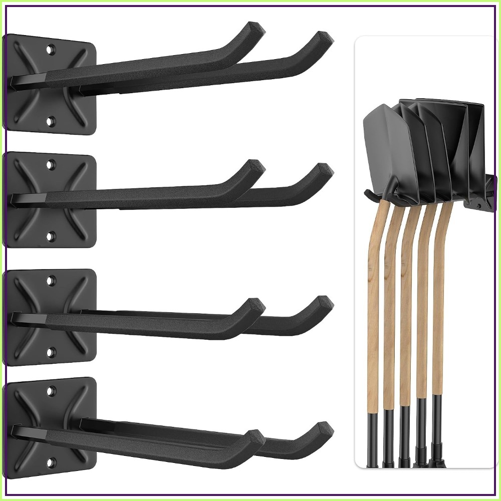 Garden Tools - ตะขอแขวนของสำหรับโรงรถแบบหนักพิเศษ, ขนาด 12.4 นิ้ว, สำหรับแขวนยางรถยนต์, บันได,