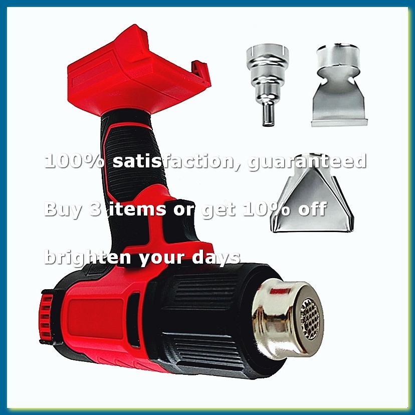 Power Tools - สำหรับแบตเตอรี่ 18V เครื่องเป่าลมร้อน 60-540 ℃ เครื่องมือไฟฟ้าไร้สายปรับอุณหภูมิได้