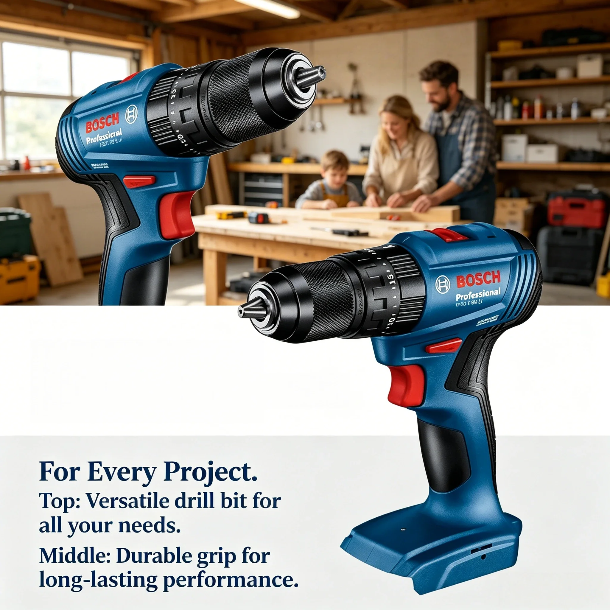Brushless Cordless Electric Drill 18V - บ๊อช GSB 185-LI 18V สว่านกระแทกไร้สายแบบไร้แปรงถ่าน 1900