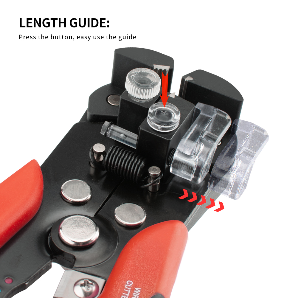 Automatic Wire Stripper Cutter - คีมตัดและปอกสายไฟอัตโนมัติสำหรับช่างไฟฟ้า คีมย้ำสายไฟอเนกประสงค์