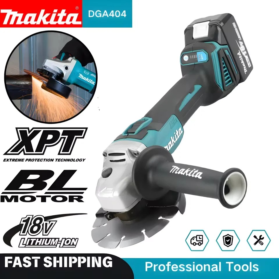 Brushless Angle Grinder Battery Powered - เครื่องเจียรมุมไร้สาย Makita DGA404 ขนาด 125 มม.