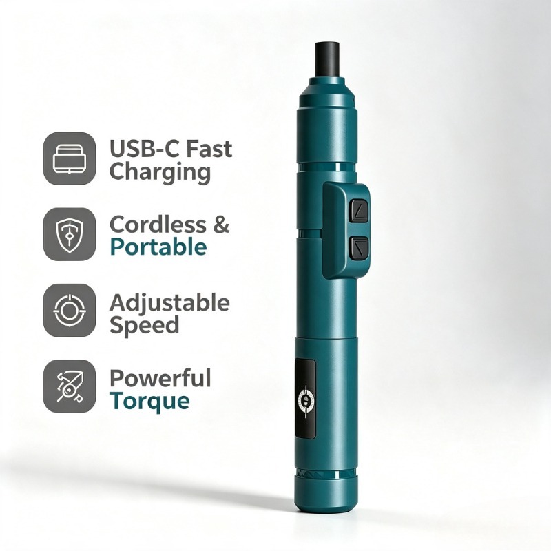 Electric Screwdriver Rechargeable Usb - สว่านไฟฟ้าขนาดเล็ก 3.6v แบบไร้สาย ชาร์จไฟได้ พร้อมหัวไขควง USB‑C