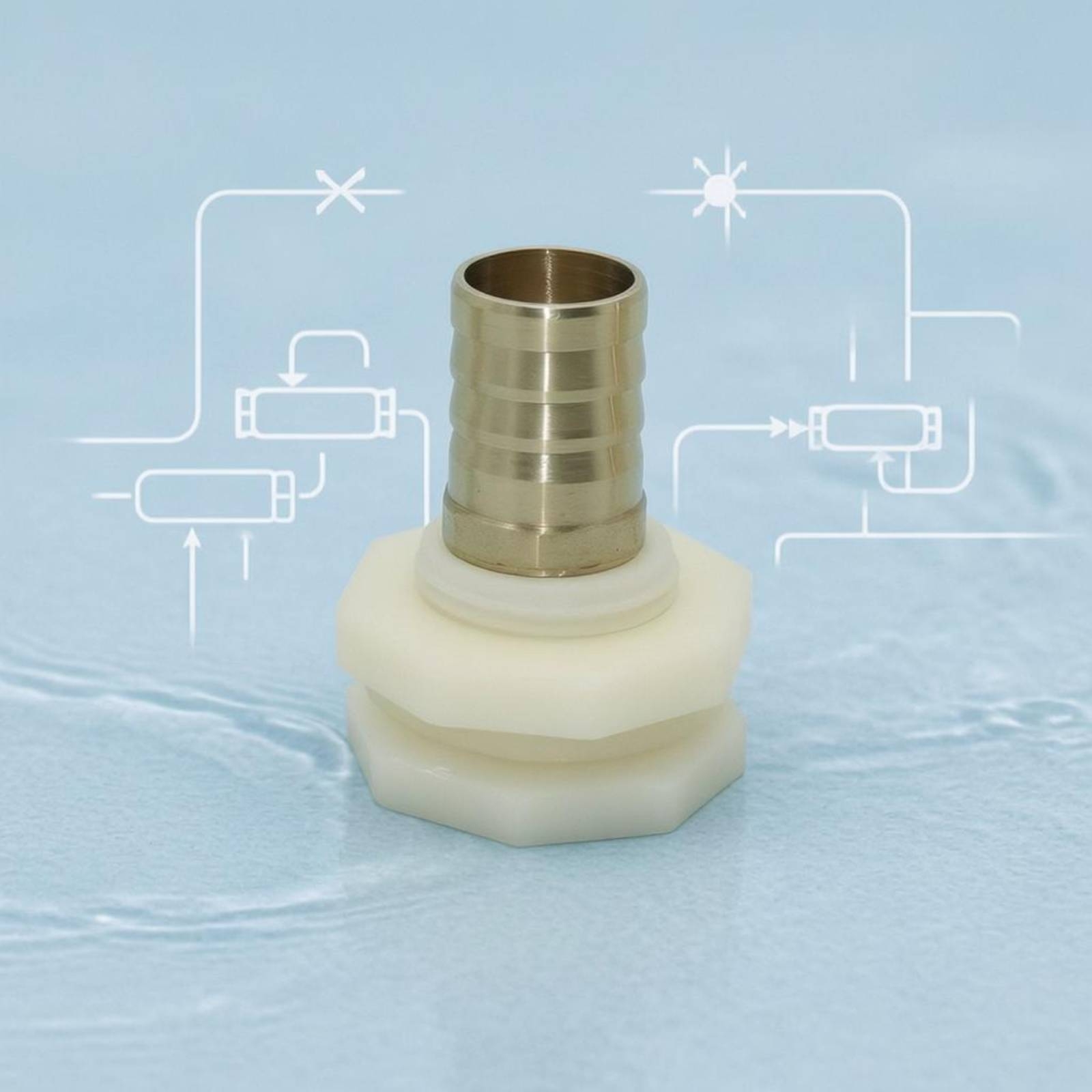 ข้อต่อถังเก็บน้ำ RV ข้อต่อสายย - Plumbing บทวิจารณ์และราคา