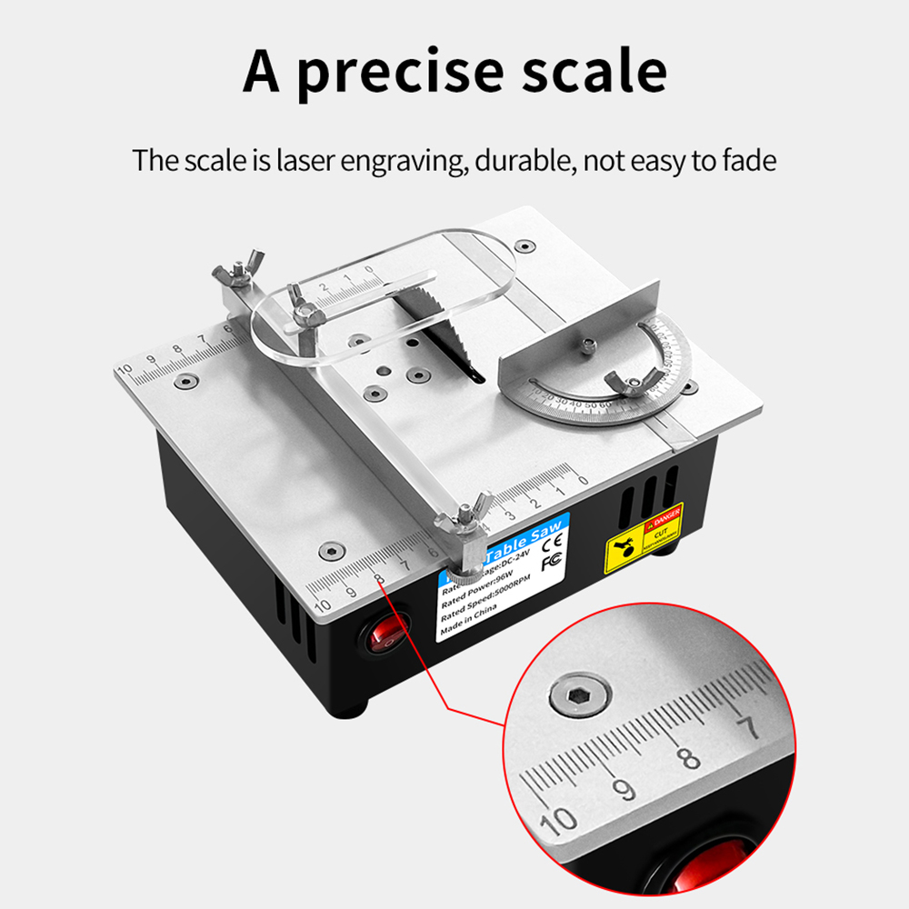 DC24V ครัวเรือนขนาดเล็กงานไม้ต - Mini Table Saw For Woodworking บทวิจารณ์และราคา