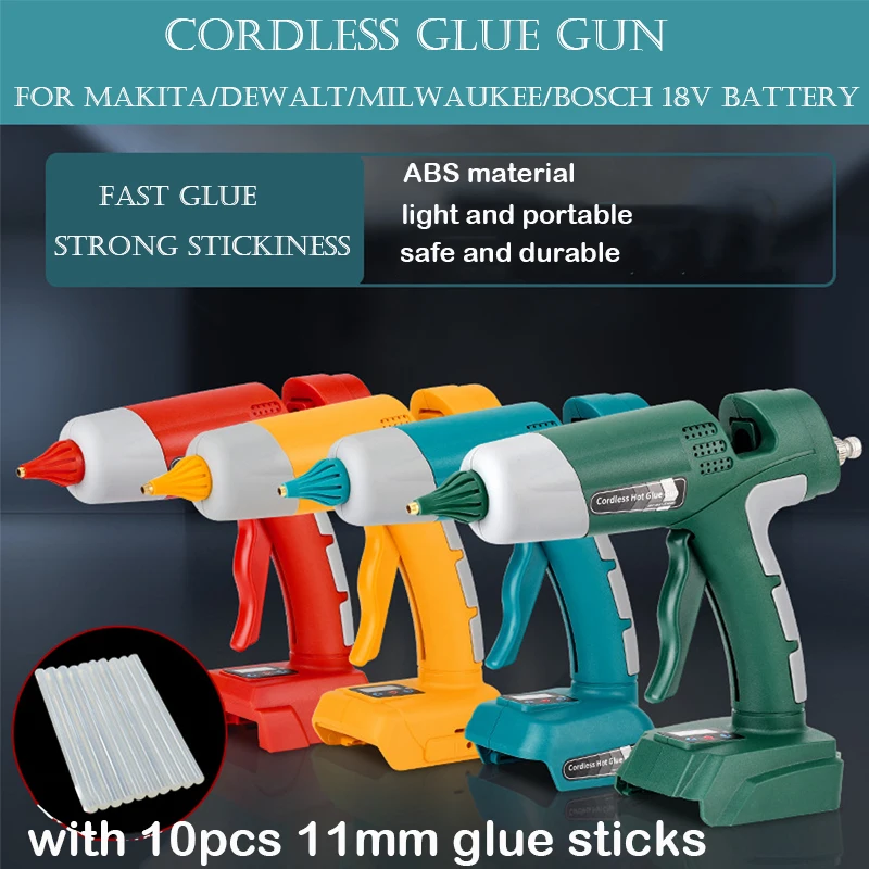ปืนกาวร้อนไร้สาย 100W สำหรับแบ - Hot Melt Glue Gun Cordless บทวิจารณ์และราคา