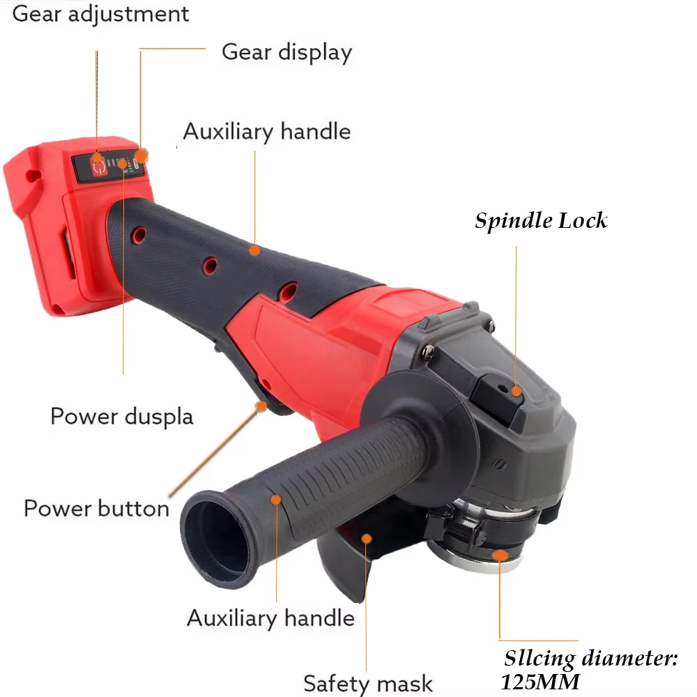 เครื่องเจียรไฟฟ้า 125 มม. 3 ระ - Brushless Angle Grinder Battery Powered บทวิจารณ์และราคา