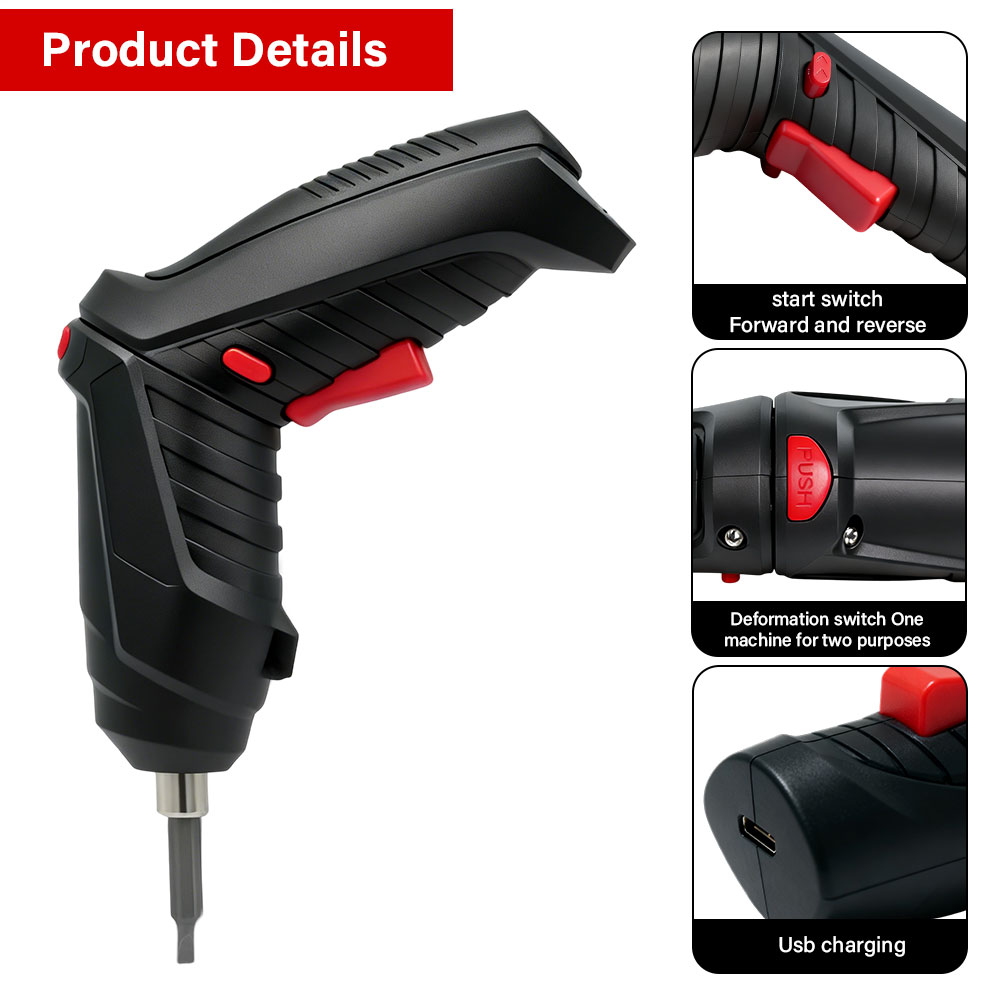 ชุดไขควงไฟฟ้าไร้สายแบบชาร์จได้ - Electric Screwdriver Rechargeable Usb บทวิจารณ์และราคา
