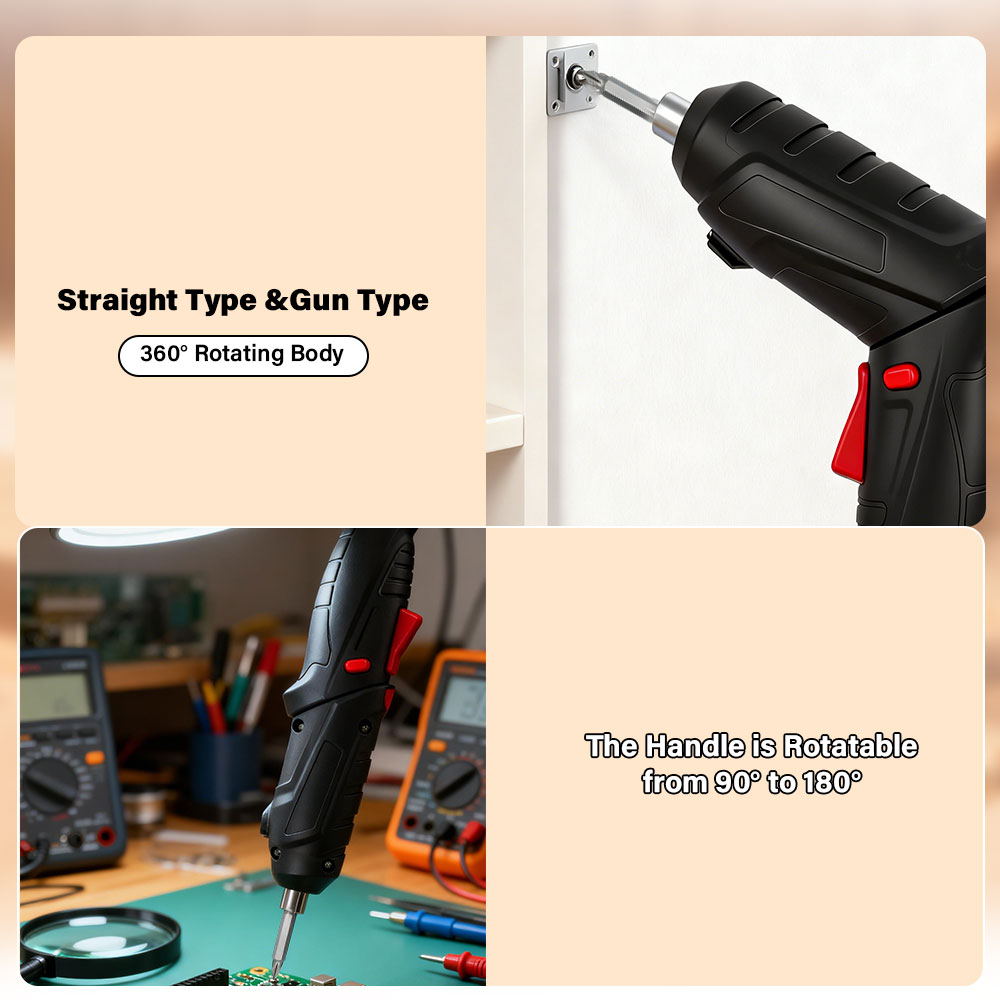 ชุดไขควงไฟฟ้าไร้สายแบบชาร์จได้ - Electric Screwdriver Rechargeable Usb บทวิจารณ์และราคา