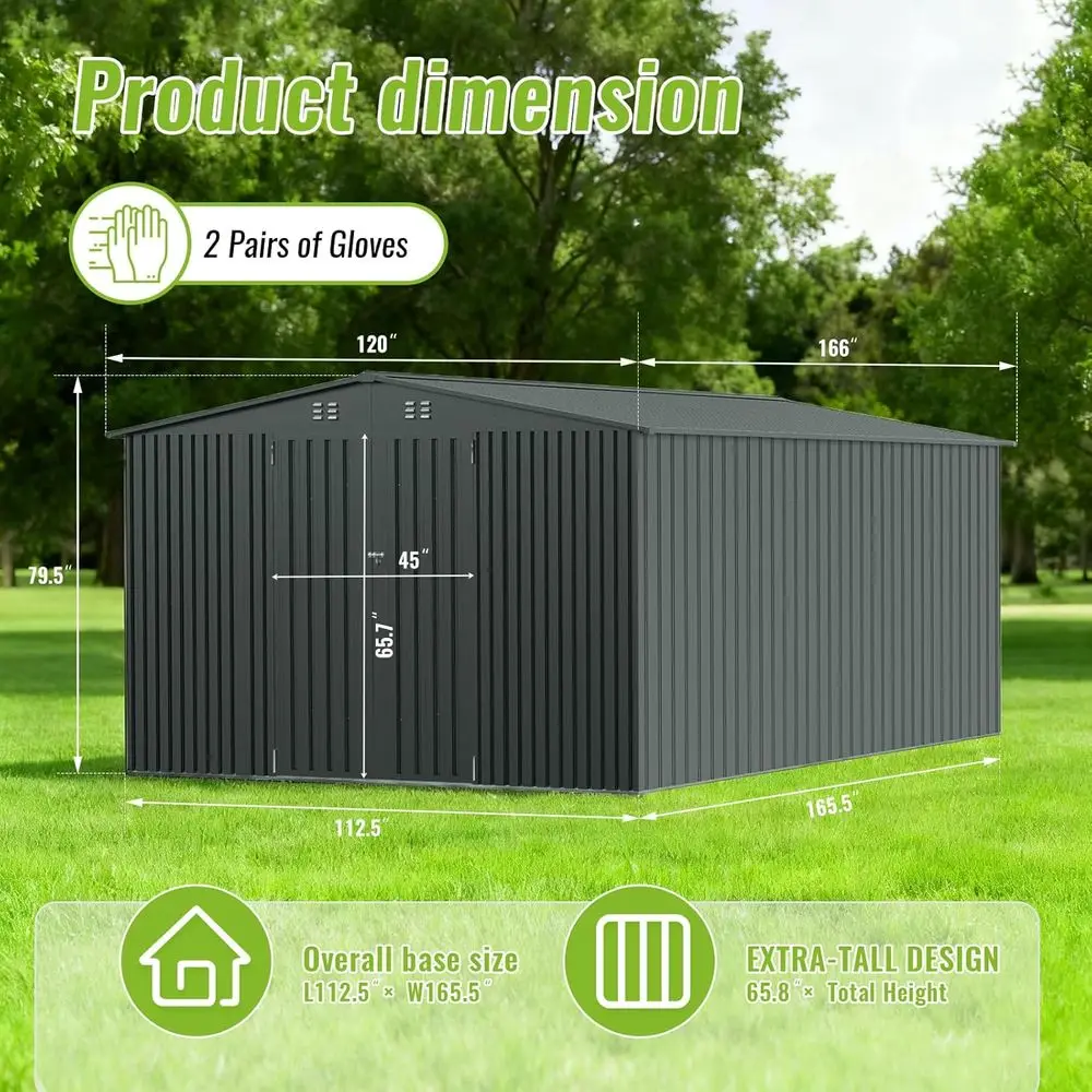 โรงเก็บของโลหะกลางแจ้งที่ทนทาน - Garden Tools บทวิจารณ์และราคา