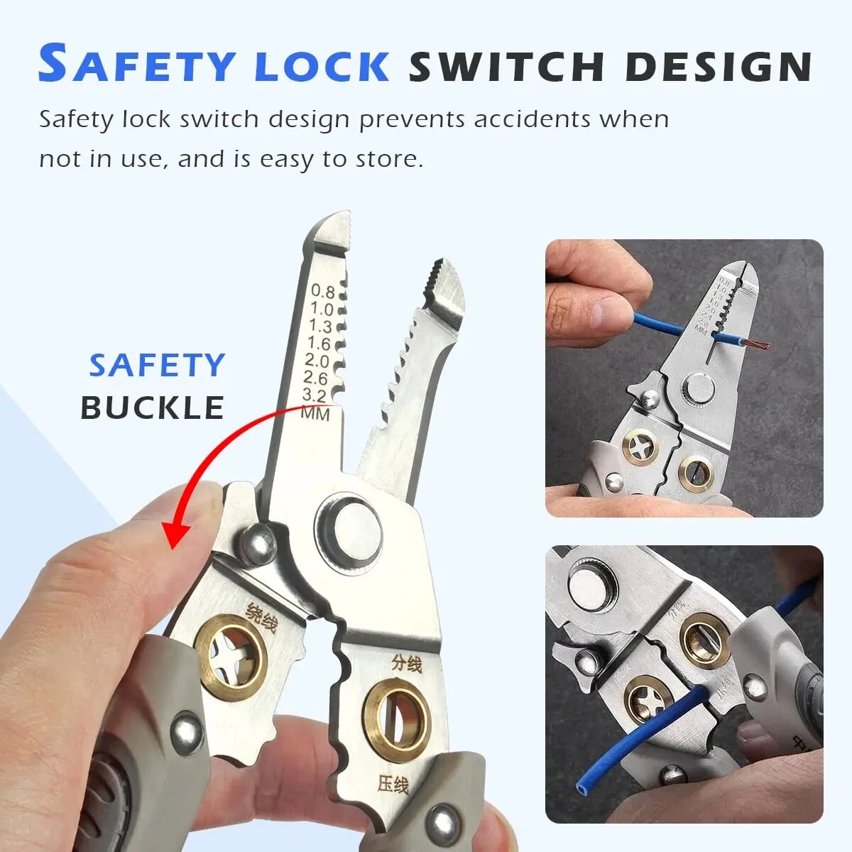 6 In 1 Wire Stripper พิเศษคีมเ - Automatic Wire Stripper Cutter บทวิจารณ์และราคา