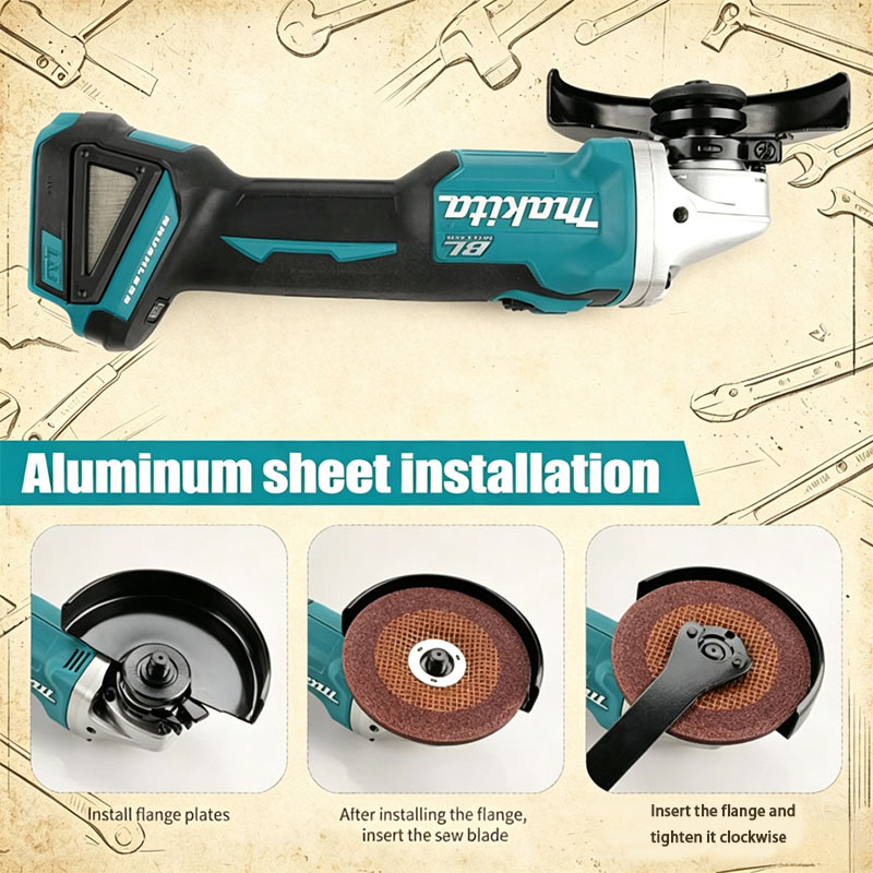 เครื่องเจียรไร้สาย Makita DGA5 - Brushless Angle Grinder Battery Powered บทวิจารณ์และราคา