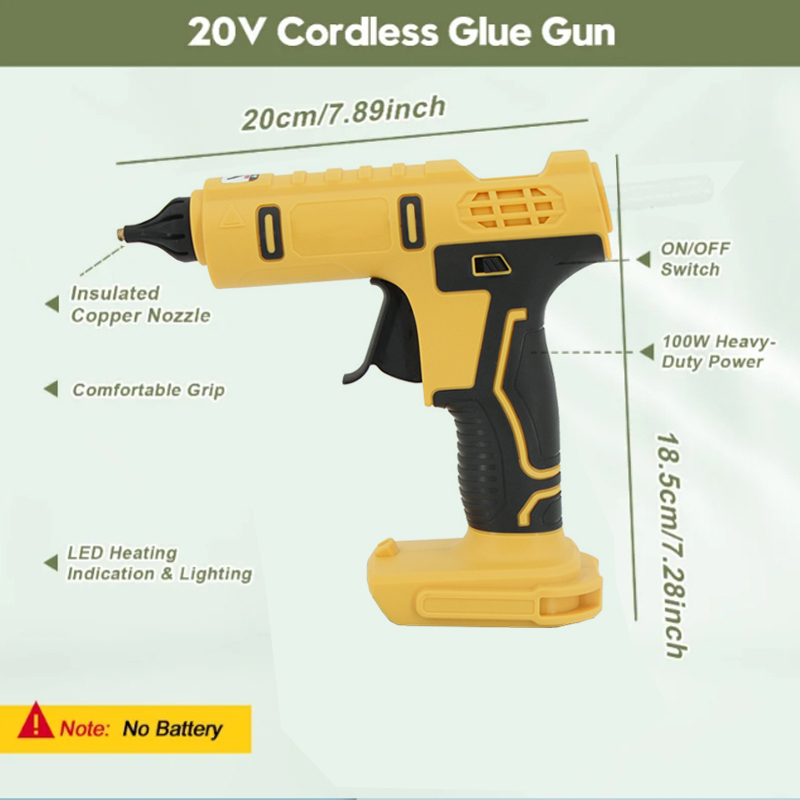 ปืนยิงกาวไฟฟ้าไร้สายแบบมือถือพ - Hot Melt Glue Gun Cordless บทวิจารณ์และราคา