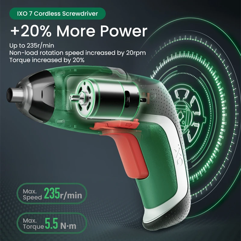 บ๊อช IXO 7 ไขควงไร้สาย 3.6V ชา - Electric Screwdriver Rechargeable Usb บทวิจารณ์และราคา