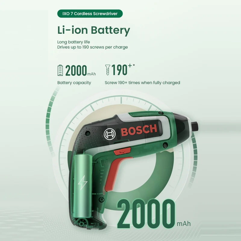 บ๊อช IXO 7 ไขควงไร้สาย 3.6V ชา - Electric Screwdriver Rechargeable Usb บทวิจารณ์และราคา