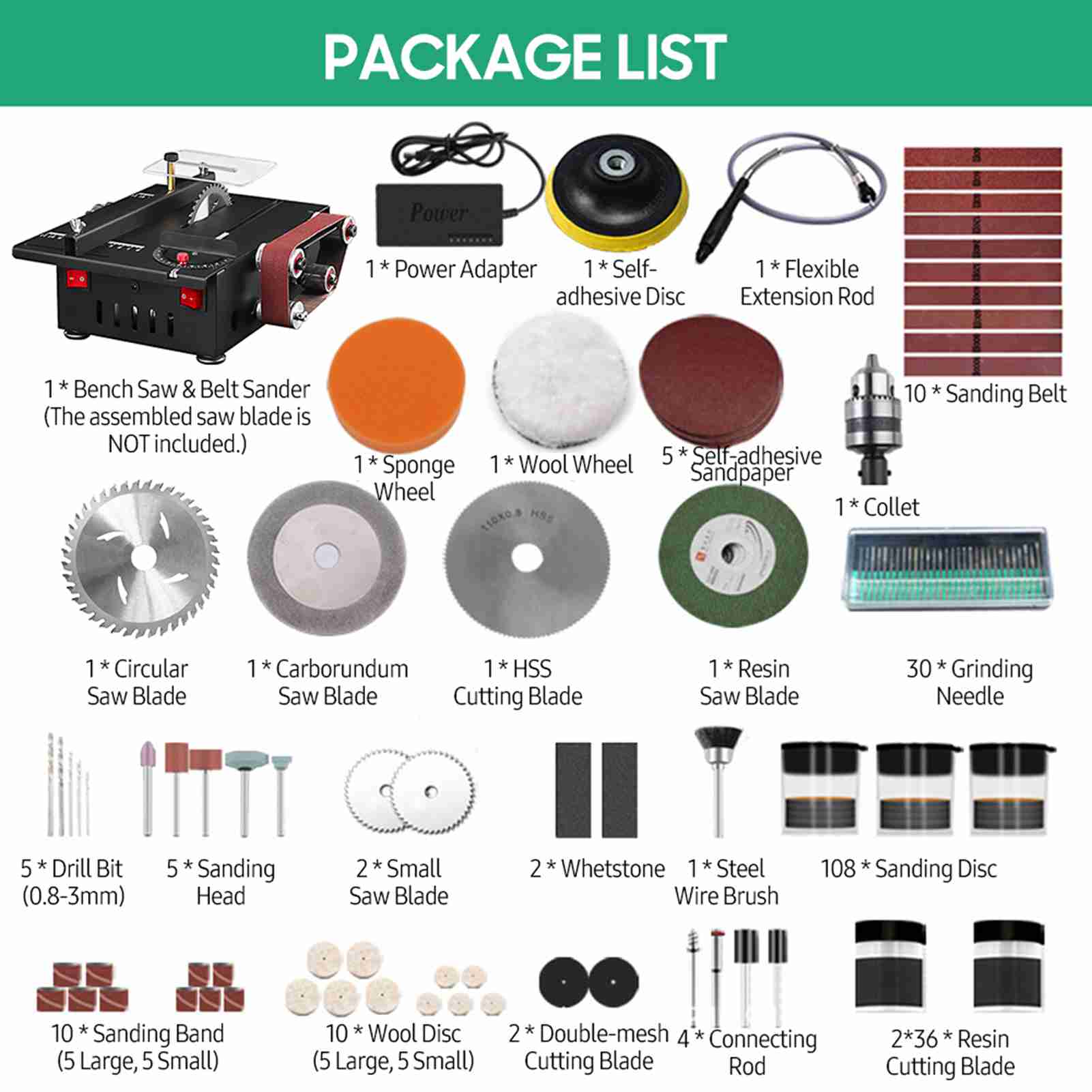 200W MINI Bench SAW และเข็มขัด - Mini Table Saw For Woodworking บทวิจารณ์และราคา