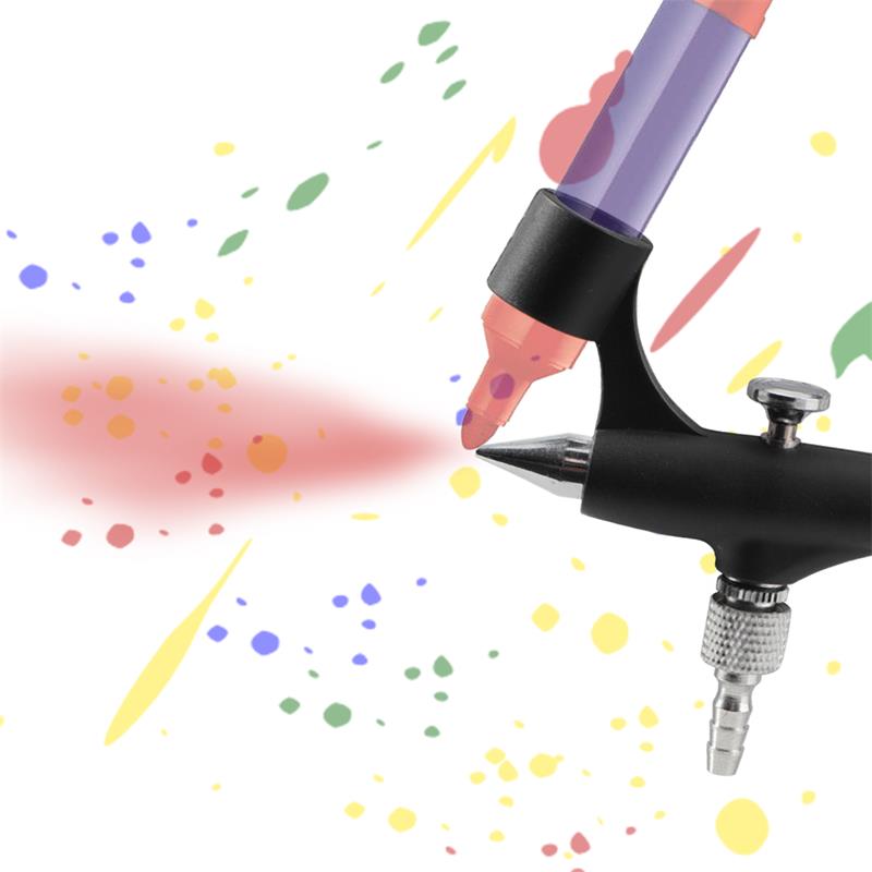 Airbrush ขนาดเล็กสําหรับปากกาม - Airbrush Kit With Mini Compressor บทวิจารณ์และราคา