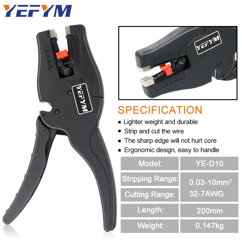 คีมปอกสายไฟและเครื่องตัด YE-D1 - Automatic Wire Stripper Cutter บทวิจารณ์และราคา
