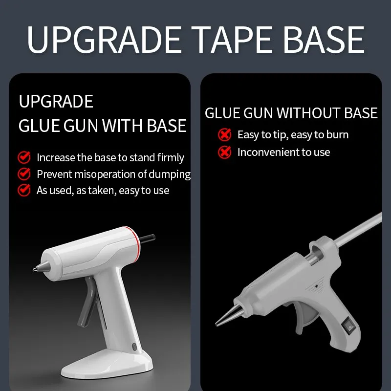 ปืนกาวร้อนไร้สายขนาดเล็ก อุณหภ - Hot Melt Glue Gun Cordless บทวิจารณ์และราคา