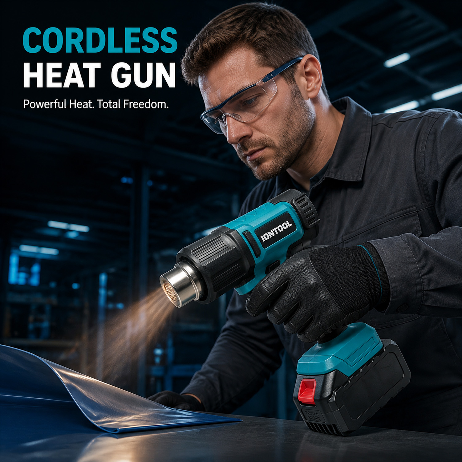 ไอออนทูล 550 ℃   ปืนลมร้อนไร้ส - Cordless Heat Gun For Shrink Tubing บทวิจารณ์และราคา