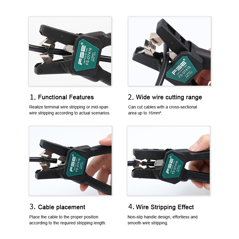 FSE-D7026 เครื่องปอกสายเคเบิล  - Automatic Wire Stripper Cutter บทวิจารณ์และราคา