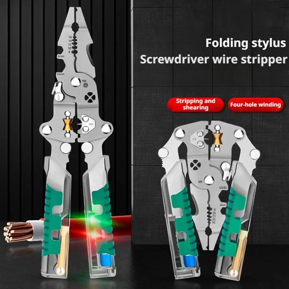 Foldablbe คีมปอกสายไฟการทดสอบแ - Automatic Wire Stripper Cutter บทวิจารณ์และราคา