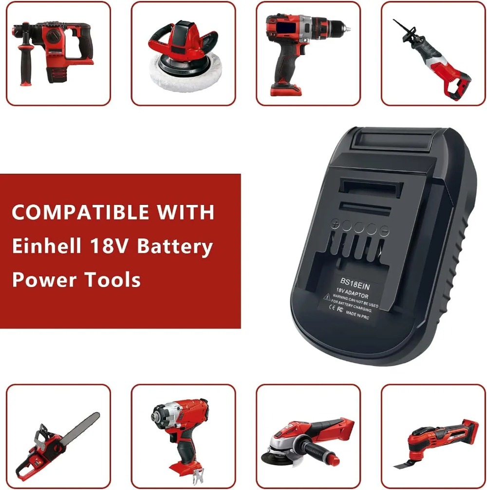 BS18EIN อะแดปเตอร์แบตเตอรี่สำห - Brushless Cordless Electric Drill 18V บทวิจารณ์และราคา