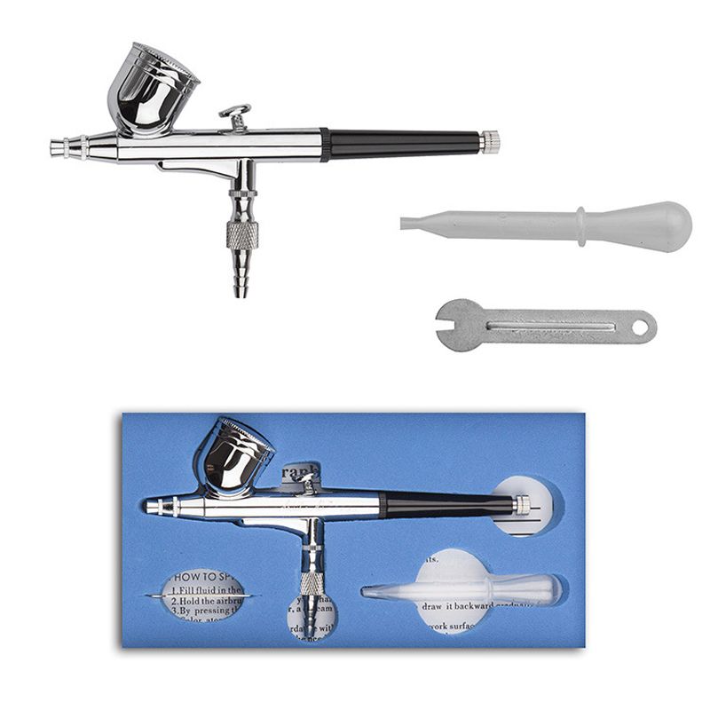 แรงโน้มถ่วง Dual-action Mini A - Airbrush Kit With Mini Compressor บทวิจารณ์และราคา