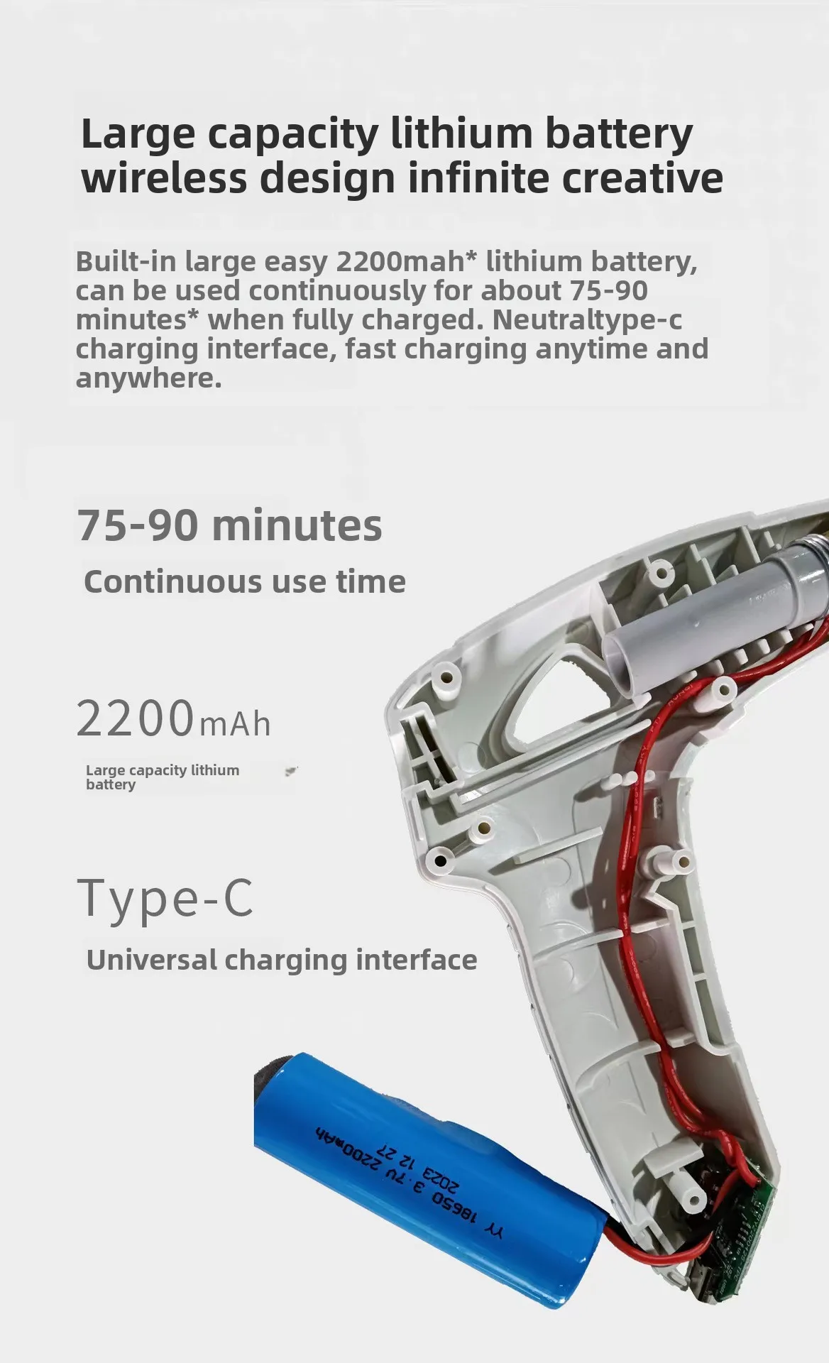 ปืนกาวไฟฟ้าไร้สาย ชาร์จไฟได้ ช - Hot Melt Glue Gun Cordless บทวิจารณ์และราคา