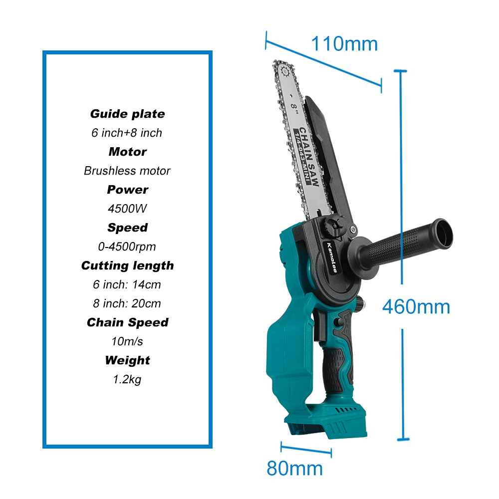 Kamolee 6 นิ้ว 8 นิ้ว Mini Bru - Mini Electric Chainsaw 6 Inch บทวิจารณ์และราคา