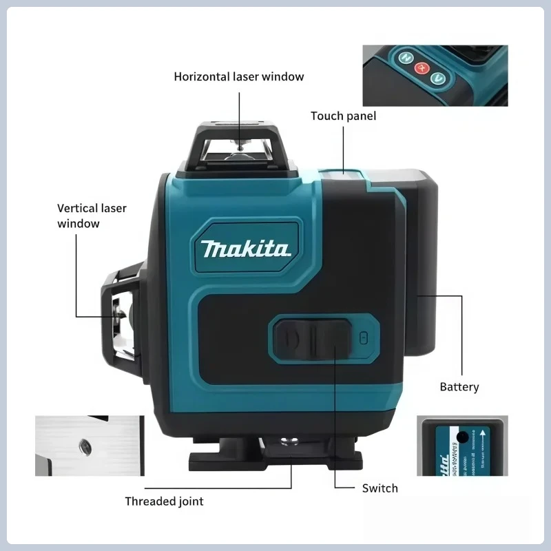 แบตเตอรี่ Makita 4.0Ah Max 40V - Laser Level 16 Lines 4D Green บทวิจารณ์และราคา