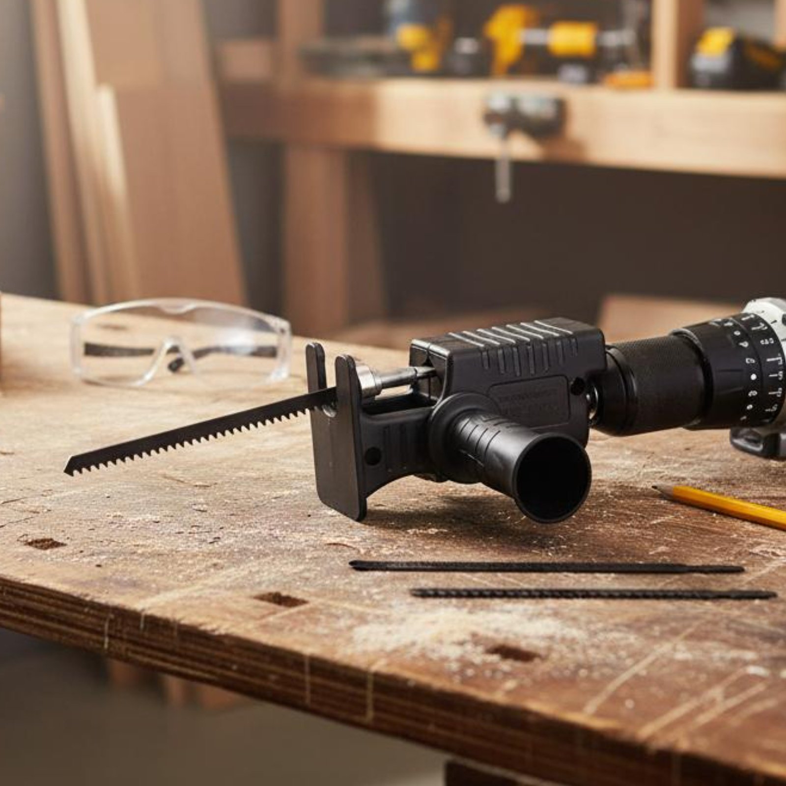 อะแดปเตอร์แปลงสว่านเป็นเลื่อยล - Reciprocating Saw Attachment Drill บทวิจารณ์และราคา