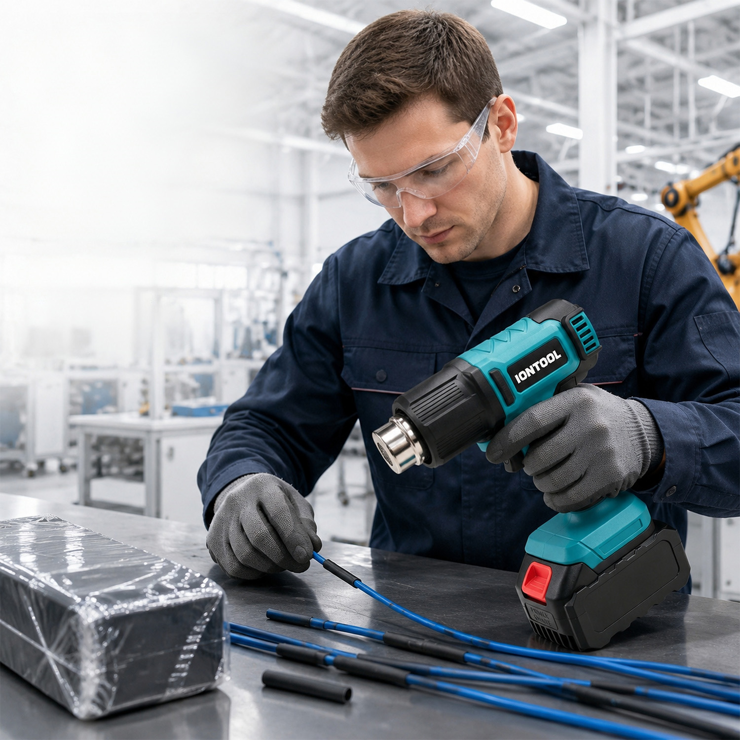ไอออนทูล 550 ℃   ปืนลมร้อนไร้ส - Cordless Heat Gun For Shrink Tubing บทวิจารณ์และราคา
