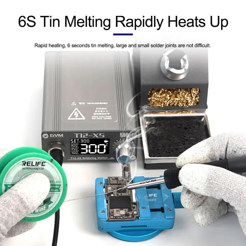 GVM T12-XS สถานีบัดกรีดิจิทัล  - Digital Soldering Station T12 บทวิจารณ์และราคา