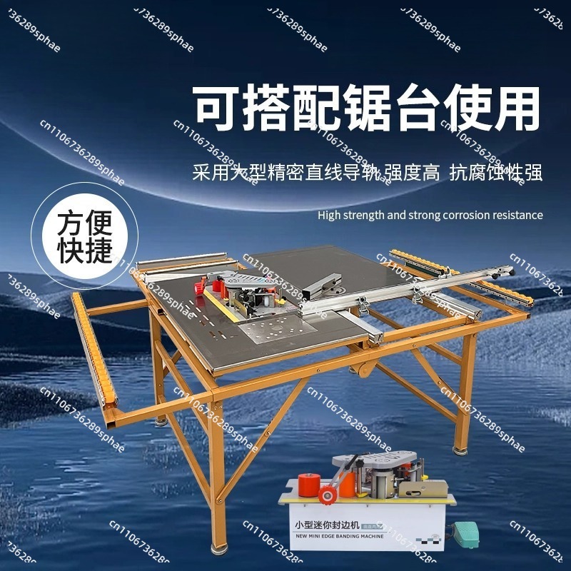 เครื่องปิดขอบไม้แบบพกพา 1200 ว - Mini Table Saw For Woodworking บทวิจารณ์และราคา