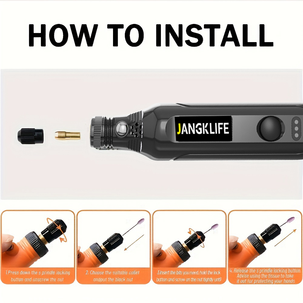 ชุดเครื่องมือหมุนไร้สาย USB ปา - Cordless Rotary Tool Kit Accessories บทวิจารณ์และราคา