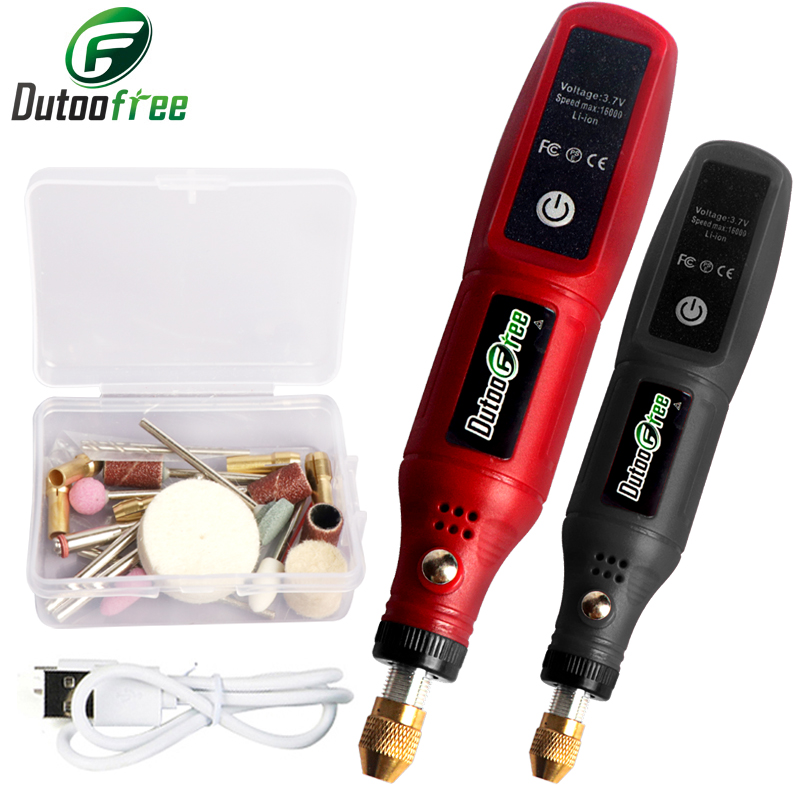 USB ชุดเครื่องมือโรตารี่ไร้สาย - Cordless Rotary Tool Kit Accessories บทวิจารณ์และราคา