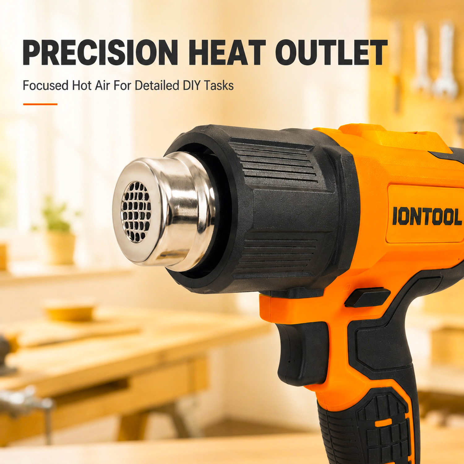ไอออนทูล 250/500LPM 550 ℃   ปื - Cordless Heat Gun For Shrink Tubing บทวิจารณ์และราคา