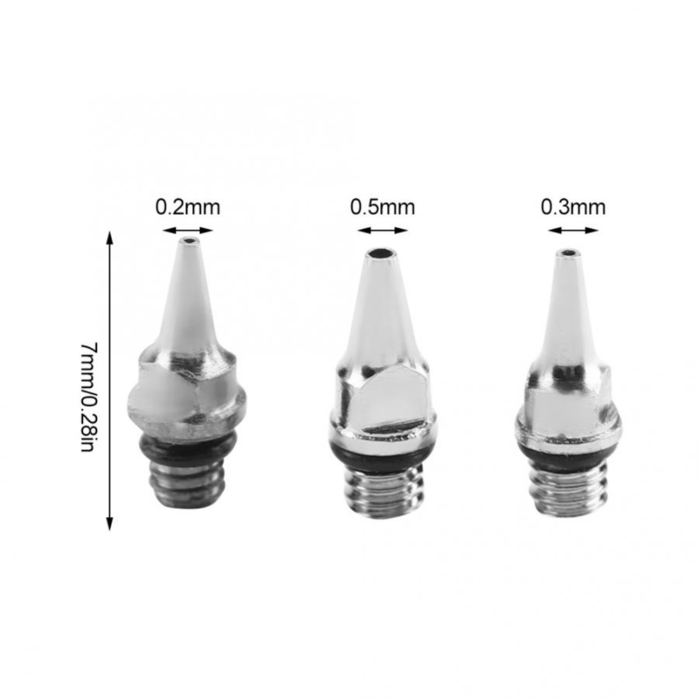 0.2/0.3/0.5MM Airbrush หัวฉีดเ - Airbrush Kit With Mini Compressor บทวิจารณ์และราคา